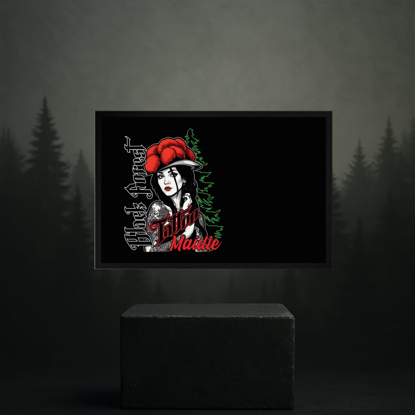 Black Forest Tattoo Maidle Fußmatte