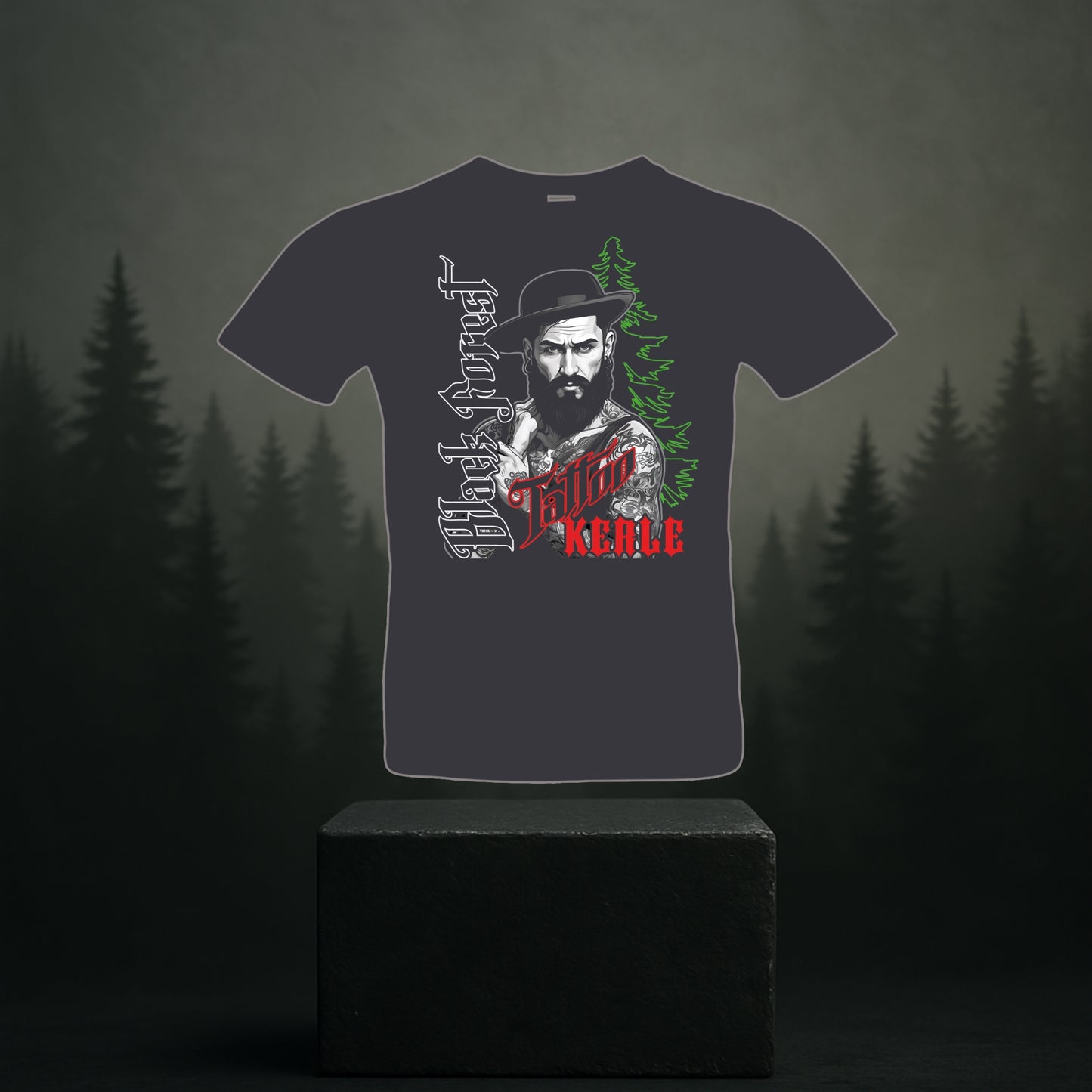 Black Forest Tattoo Kerle T-Shirt