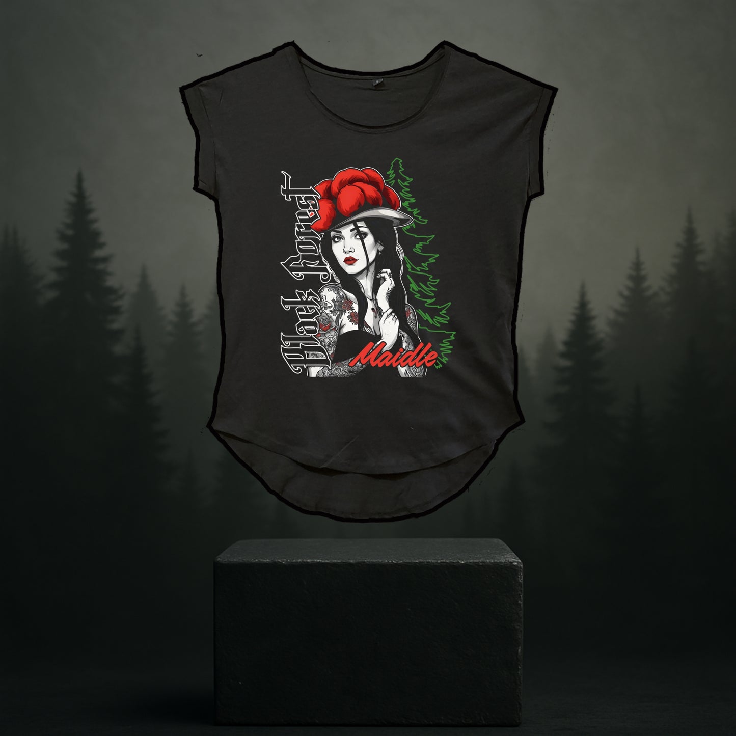 Black Forest Maidle Shirt lässig