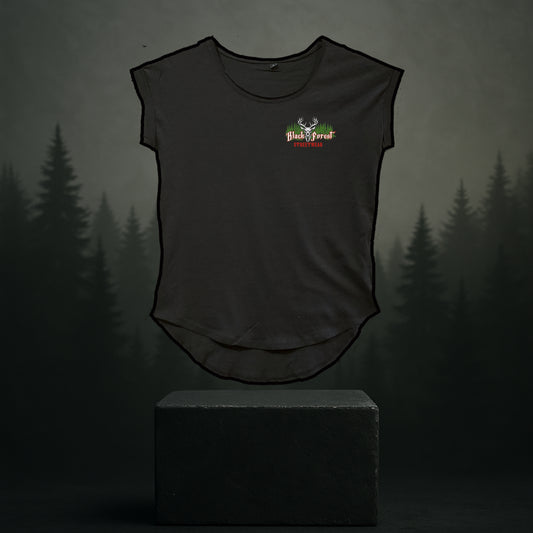 Black Forest Maidle Shirt lässig Backprint