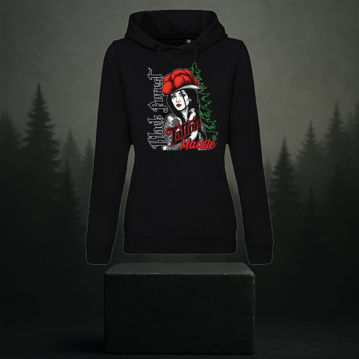 Black Forest Tattoo Maidle Hoodie