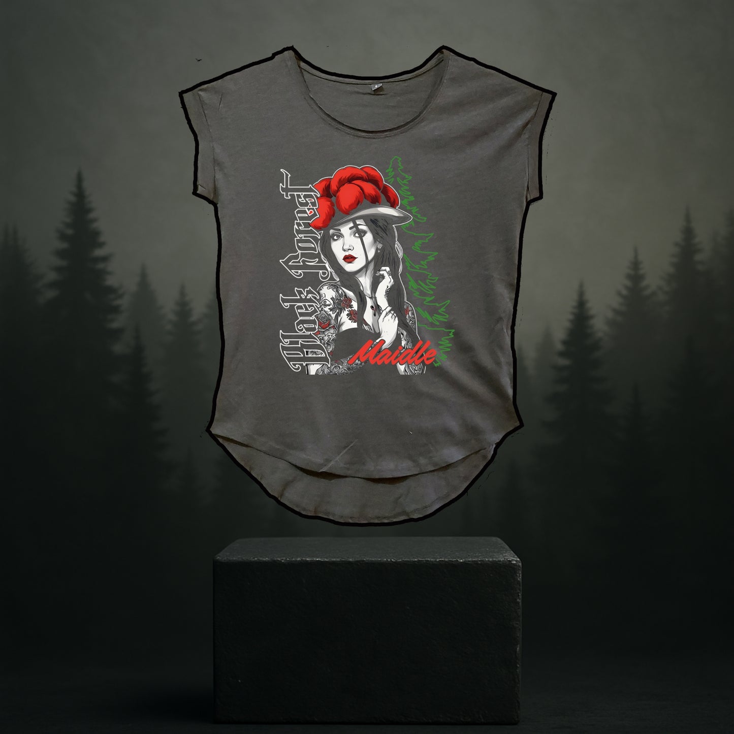 Black Forest Maidle Shirt lässig