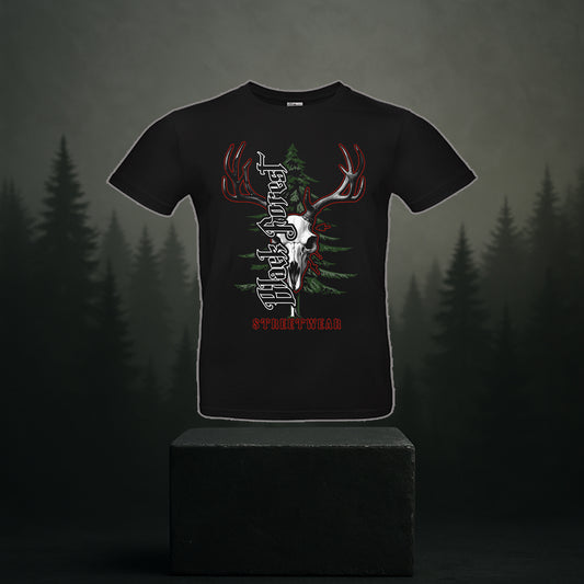 Black Forest Deer Skull T-Shirt