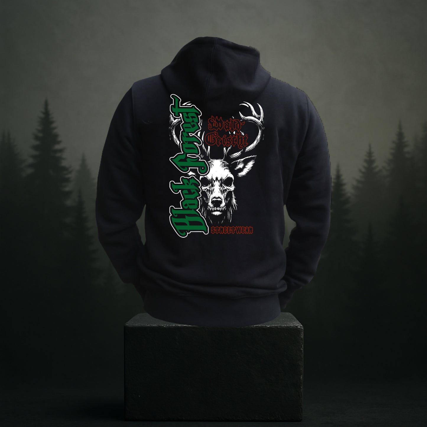 Wald Geischt Kapuzenjacke